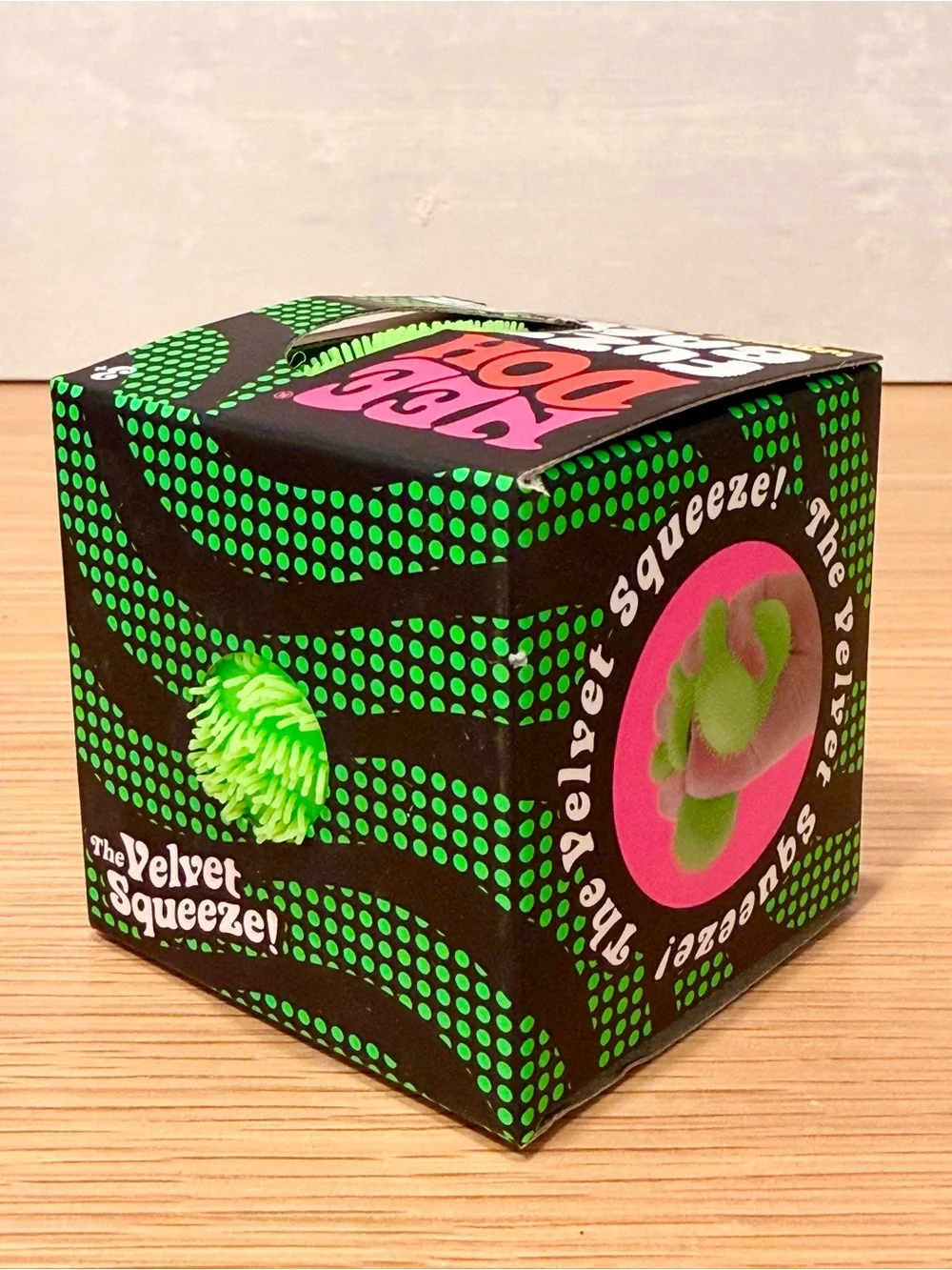 Green Needoh Fuzz Ball Wonder Waves